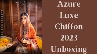 Azure Luxe chiffon 2023 unboxing #azure #azureluxe