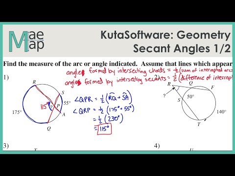 How do you solve for secant angles?