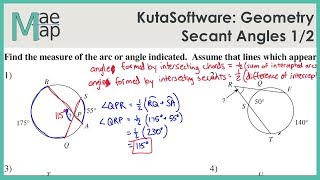 KutaSoftware: Geometry- Secant Angles Part 1