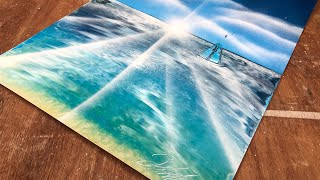 Sea - SPRAY PAINT ART by hobbyスプレーアート