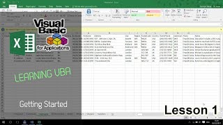 Learning VBA 1 - Getting Started