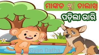 ଚାଲାକ ମାଙ୍କଡ 🐒। ଚତୁର ମାଙ୍କଡ।ନିଜ ଉପରେ ପଡିଲା ଭାରି।@GyanDatha-lp7ns