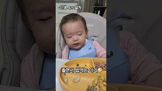 졸면서 밥먹는 시환이❤️ #로하튜브 #아기 #13개월아기