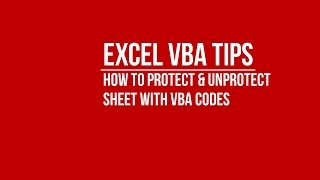 [VBA] How to Automatically Protect and Unprotect Sheet Using VBA Codes