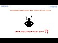 What is the difference between class and object | Java Interview Question | Ask Java | Code Bode