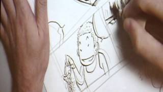 Takehiko Inoue - Part III: Entintat (Inking) Slam Dunk - Saló del Manga de Barcelona 2014