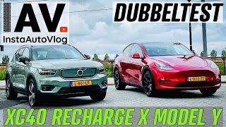 Dubbeltest | Tesla Model Y versus de Volvo XC40 Recharge (P8)