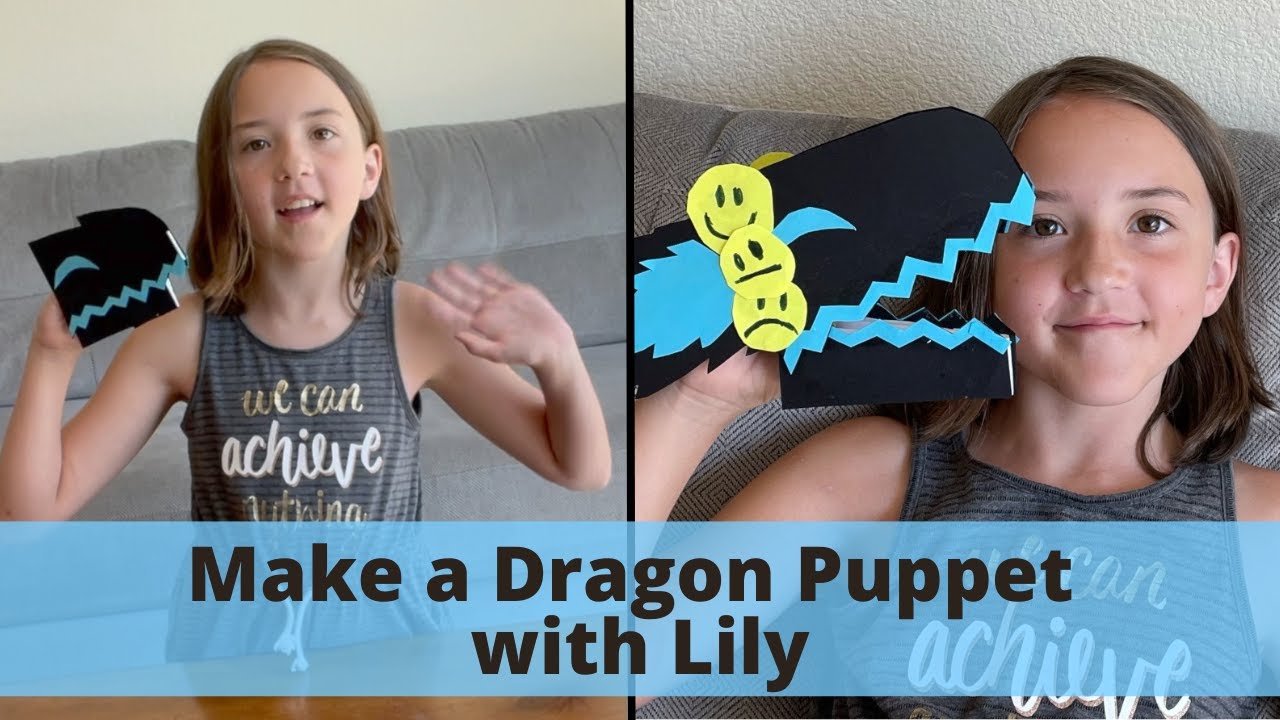 How To Make A Paper Dragon Puppet Youtube