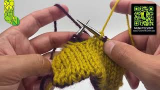 Left-Leaning Crossed Double Decrease in Double-Knitting — A Sockmatician Tutorial