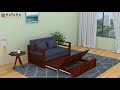 Navana Furniture Sofa Cum Bed - HSB 6902