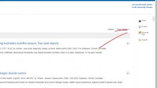 CINAHL (EBSCO) - Saving And Exporting Records
