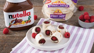 3 Fun Recipes with Nutella, Mission Tortillas and Fruit | Tortilla Roll Ups Recipe - Mission Foods