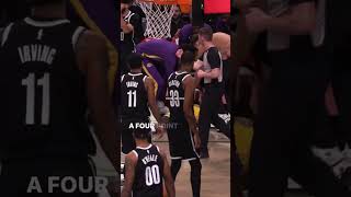 Lakers 4 Points vs Nets | NBA highlights #shorts