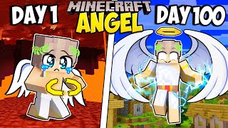 I Survived 100 Days as an ANGEL in Minecraft
