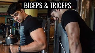 BIG ARMS Workout Routine for Muscle (हिंदी) Sets and Reps Included | GROW Your BICEPS and TRICEPS