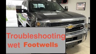 Truck rainwater leak FIXED! 2015 Silverado 2500