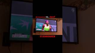 Bronzetti vs. CoCo Gauf in TIEBREAKER‼️ #fyp #viral #viralvideo #viralshorts #ytshorts #tennis #yt