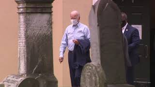 WATCH: Joe Biden departs a church in Wilmington, DE on Sunday