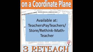 Reteach Worksheet - plotting points on a coordinate plane
