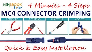 MC4 Connector Crimping | Instruction for Solar Panel Installation | Crimping Tool @KenbrookSolar