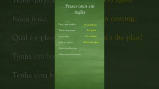 APRENDENDO INGLÊS - FRASES ÚTEIS #shorts #inglês #english #learning #vocabulary #frases