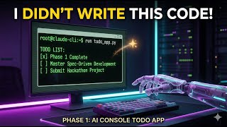 Spec-Driven Development: Building a Python Todo Console App with Claude Code