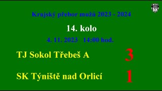 A -14. kolo  Třebeš A - SK Týniště nad Orlicí  3:1  + rozhovor Filip Vlkanova