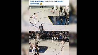 Draymond Green's Defense on Russell Westbrook 🤦🏾‍♂️ #shorts