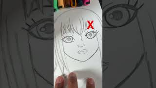 Never Draw Anime Art This Way! 😡 | #shorts #drawing #art