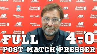 Liverpool 4-0 Crystal Palace - Jurgen Klopp FULL Post Match Press Conference - Premier League