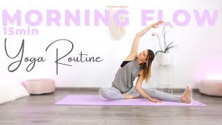 Yoga Morgenroutine | 15 Minuten | Wach in den Tag | Sanfter Herzöffner Flow