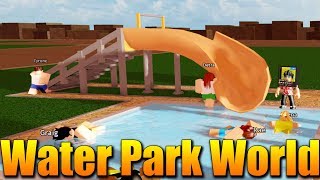 waterpark tycoon - velká voda se blíží roblox tsunami wave riderko