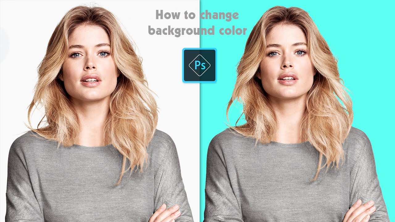 How To Change Background Color Fast & Easy || Photoshop Cc Tutorial ...