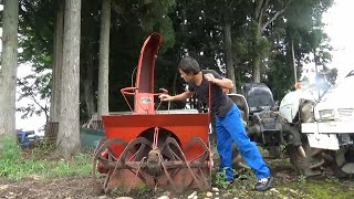 トラクターラッセル　除雪機　機械小僧さんちの何気ない風景2021