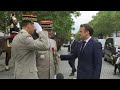 France's Bastille Day: president Emmanuel Macron arrives at the Champs-Elysees | AFP