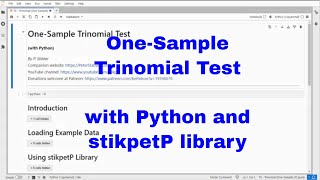 Python - One-Sample Trinomial Test with stikpetP