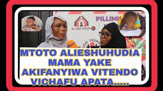 MTOTO ALIESHUHUDIA MAMA AKIFANYIWA VITENDO VIOVU BILA KIFICHO WAPOKELEWA KWENYE MATIBABU