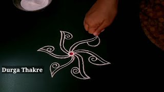 chaitra maas 5 simple rangoli designs easy attractive | unique kolams for beginners | best muggulu |