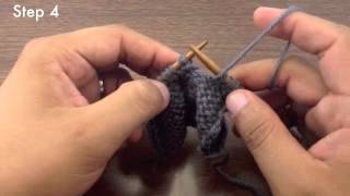 How to Knit the Slip Slip Purl Through the Back Loop Decrease - SSP TBL (English Style)