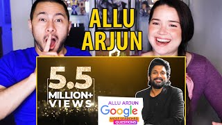 ALLU ARJUN Answers Google's Most Asked Questions! Reaction by Jaby Koay & Achara Kirk