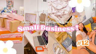 Doing things I have been avoiding for my business | Studio Vlog 012 | Small business vlog