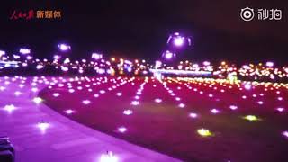 Shenzhen's 600 drones show some words to Hong Kong深圳无人机喊话香港