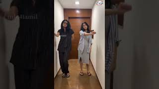 #jigglejiggle Reels பண்ணும் PriyaMani😍 ஒரே Fun தான்😂 #priyamani #ashlesha #reels #funny #dance