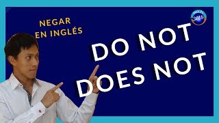 NEGACIONES en Tiempo Presente en INGLÉS - Do Not y Does Not-