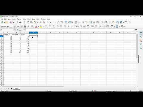 How do you multiply in OpenOffice?
