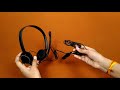 sennheiser pc8 usb headphone with mic unboxing and audio test