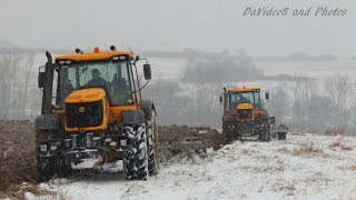 PD Dobrá Niva - Orba po snehu 2015 - 2x JCB Fastrac 8250, JCB Fastrac 3230