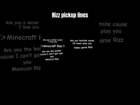 Rizz Pickup Lines - YouTube