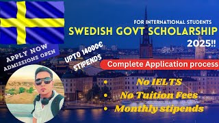 Fully Funded scholarship in Sweden | SI Global Scholarship 2025 Apply Now #sweden #scholarship