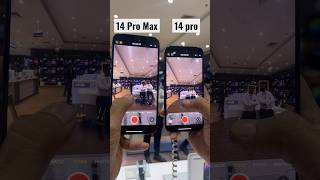 14 Pro vs 14 Pro Max zoom Comparison 🥵 #shortsfeed #iphone #technology